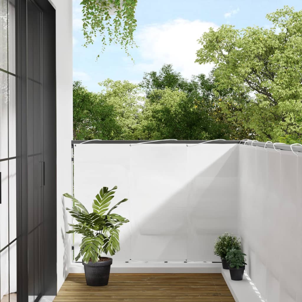 Tela de varanda 120x800 cm 100% poliéster oxford branco