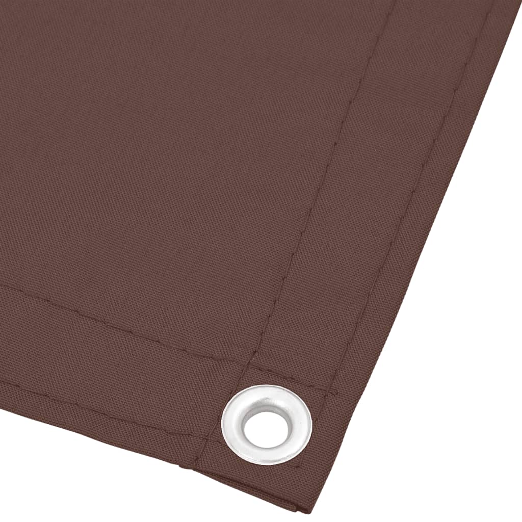 Tela de varanda 75x800 cm 100% poliéster oxford castanho