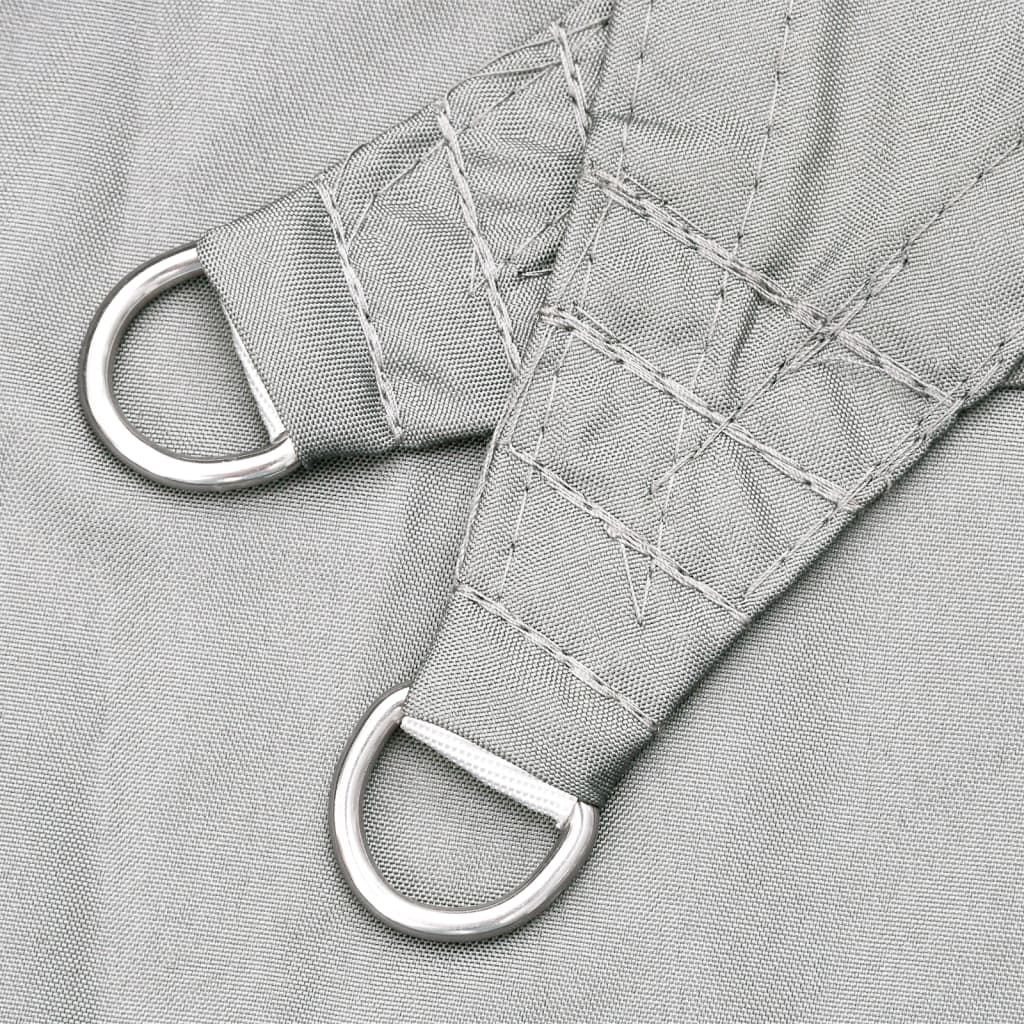 Para-sol estilo vela 3x3x4,24 m oxford poliéster cinzento-claro