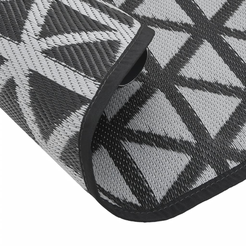 Tapete de exterior Ø160 cm ARAKIL PP preto