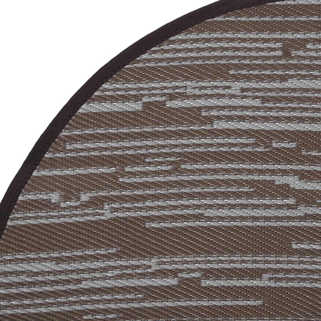 Tapete de exterior Ø200 cm ARAKIL PP castanho