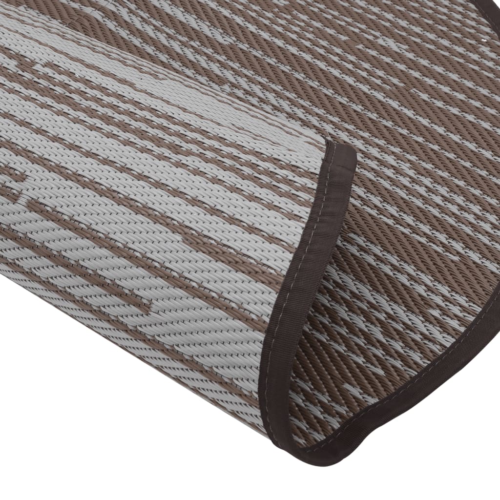 Tapete de exterior Ø200 cm ARAKIL PP castanho