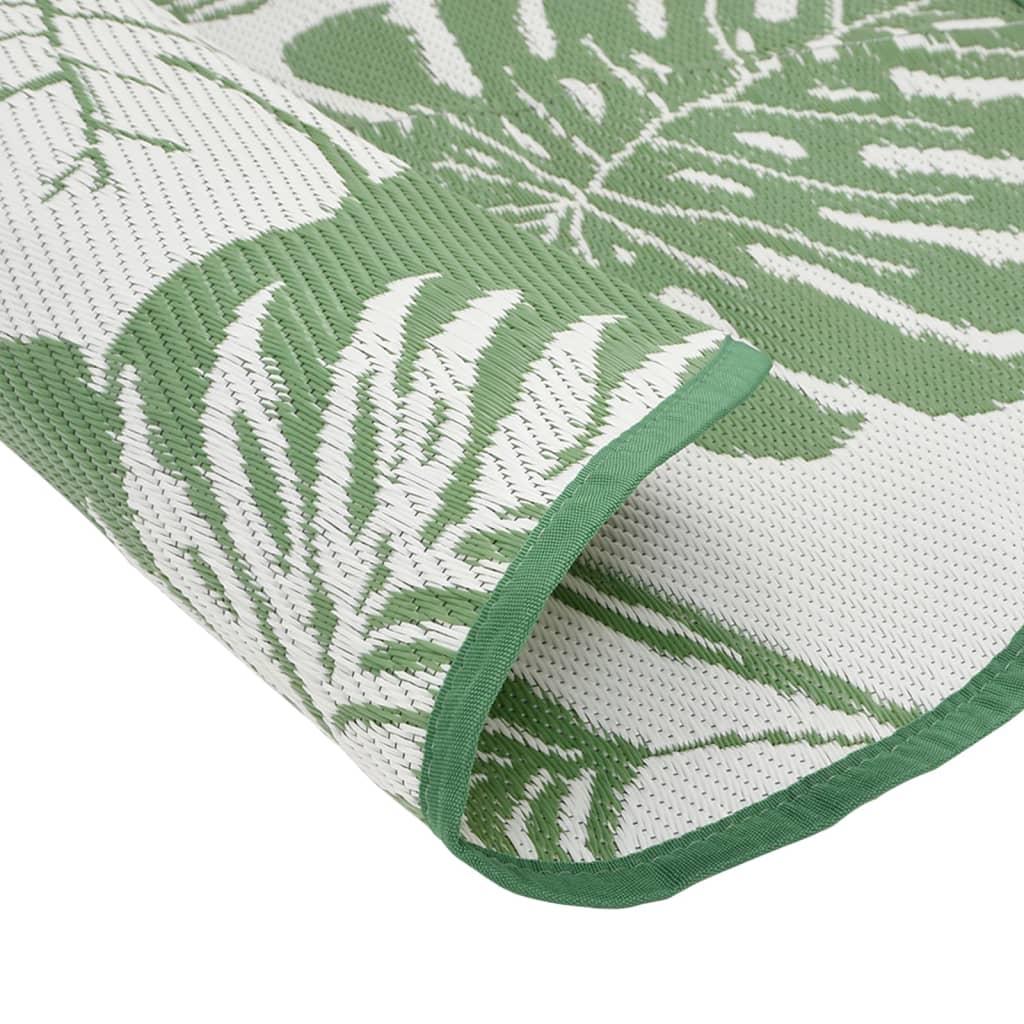 Tapete de exterior Ø160 cm ARAKIL PP Verde