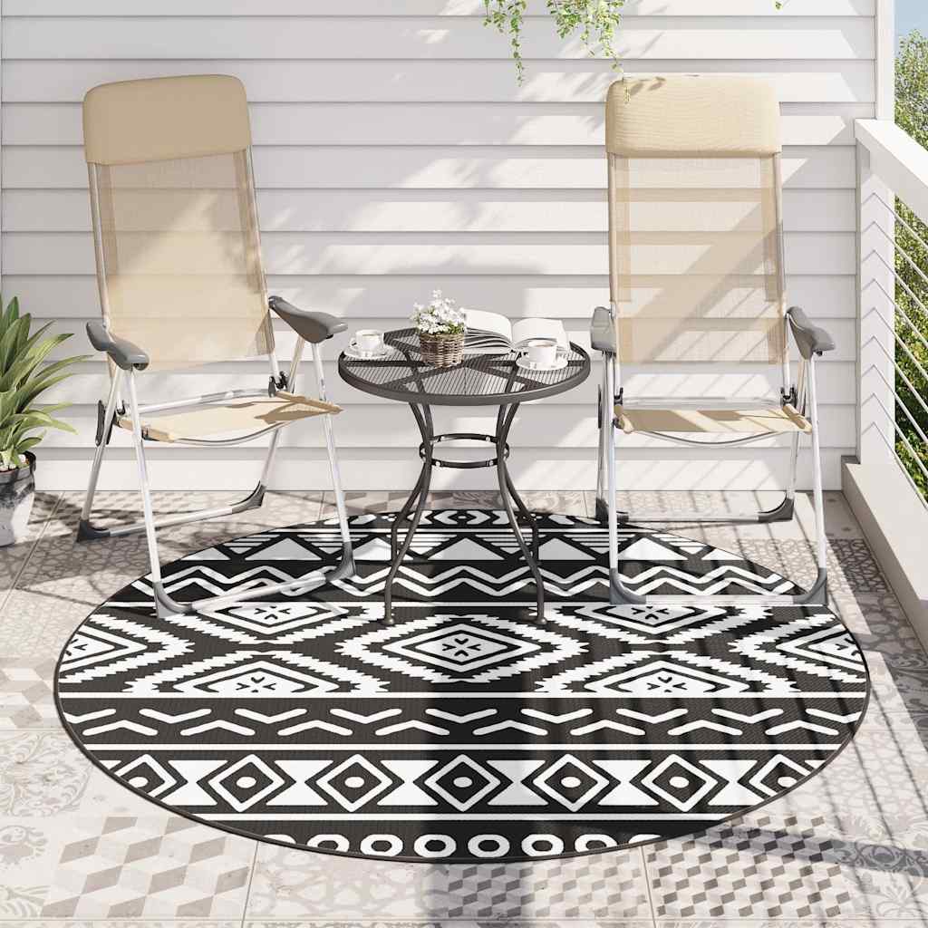 Tapete de exterior Ø200 cm ARAKIL PP preto