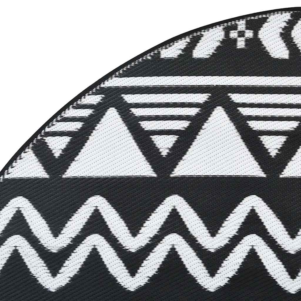 Tapete de exterior Ø200 cm ARAKIL PP preto
