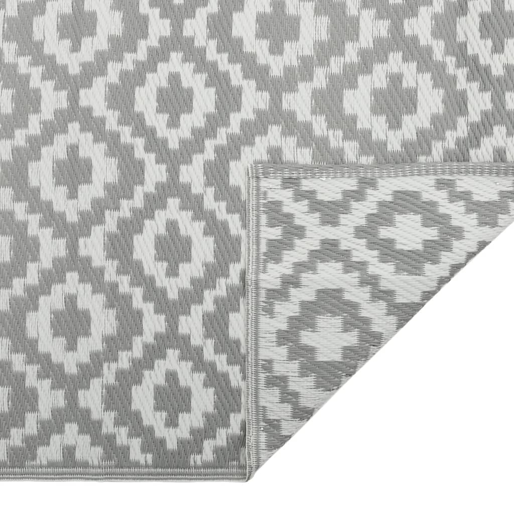 Tapete de exterior 160x230 cm ARAKIL PP cinzento