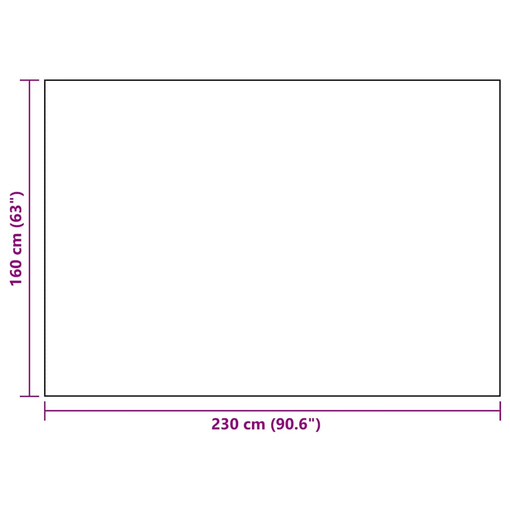 Tapete de exterior 160x230 cm ARAKIL PP branco e preto