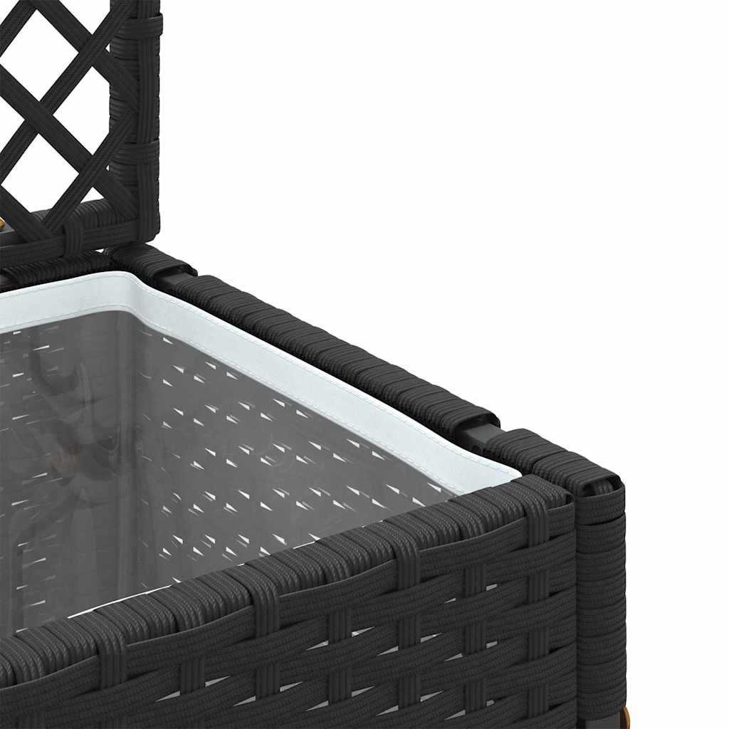 Floreira Preto 35 x 30 x 135 cm Metal