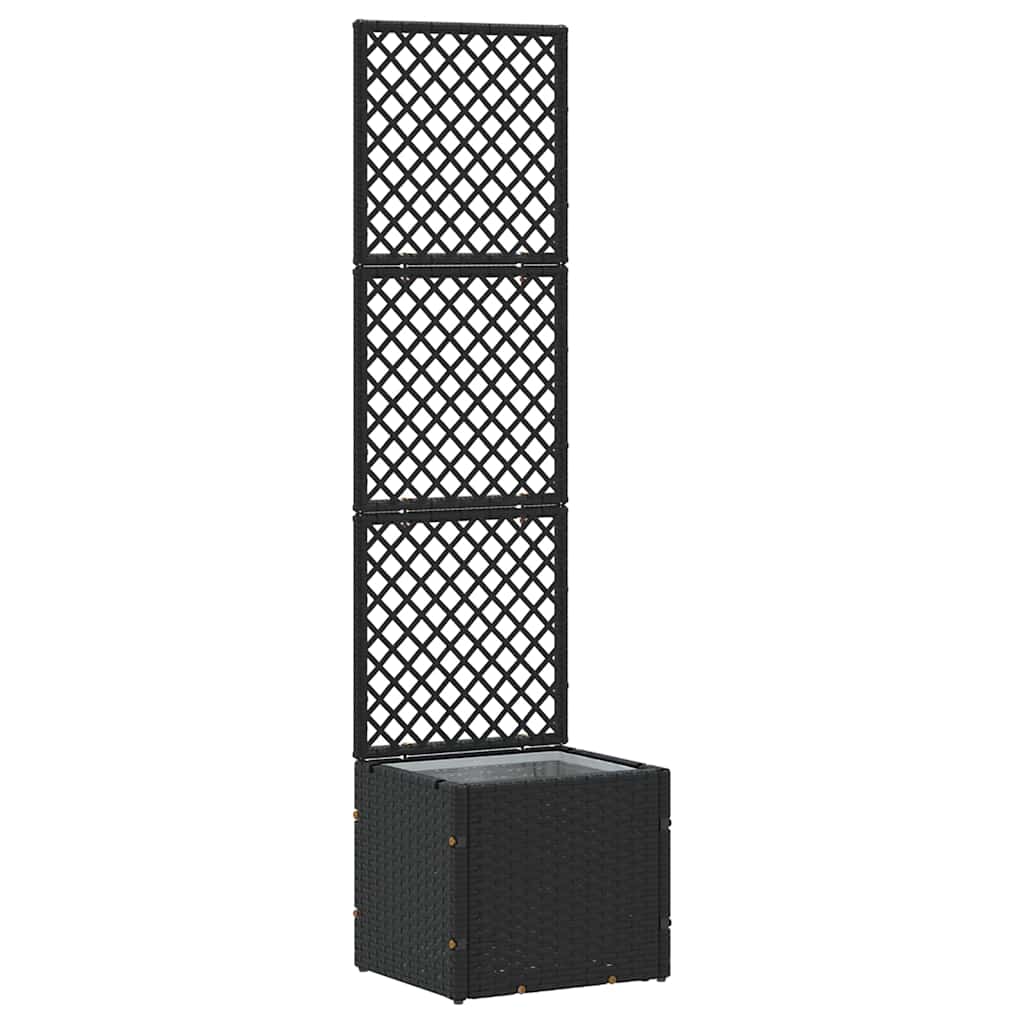 Floreira Preto 35 x 30 x 135 cm Metal