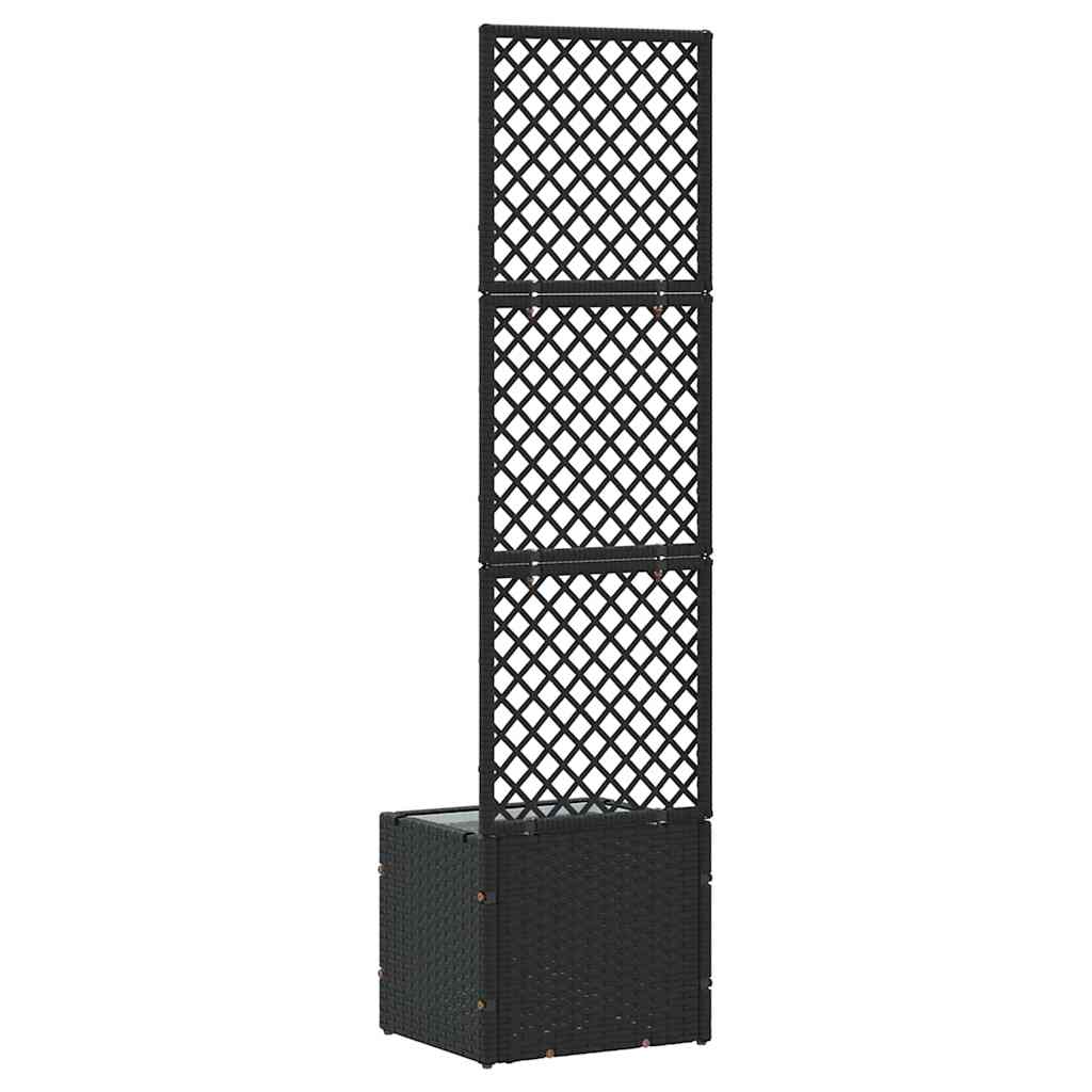 Floreira Preto 35 x 30 x 135 cm Metal