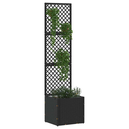 Vaso de Jardim Preto 35 x 30 x 135 cm Metal