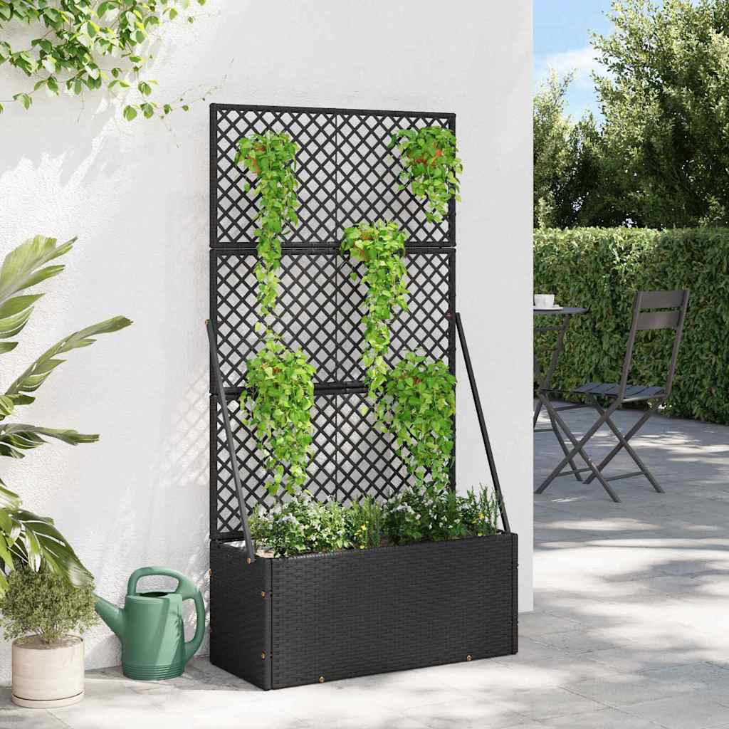 Floreira Preto 70 x 30 x 135 cm Metal