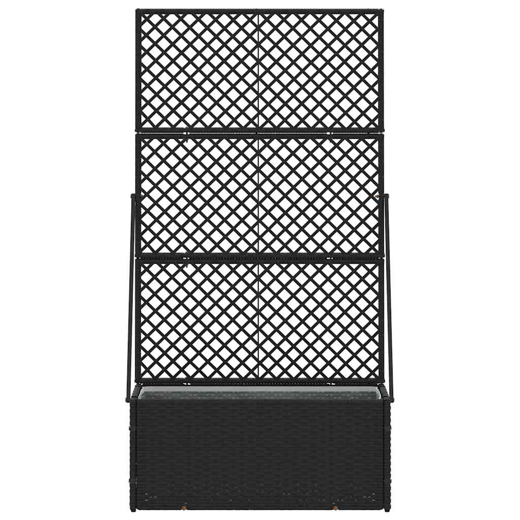 Floreira Preto 70 x 30 x 135 cm Metal