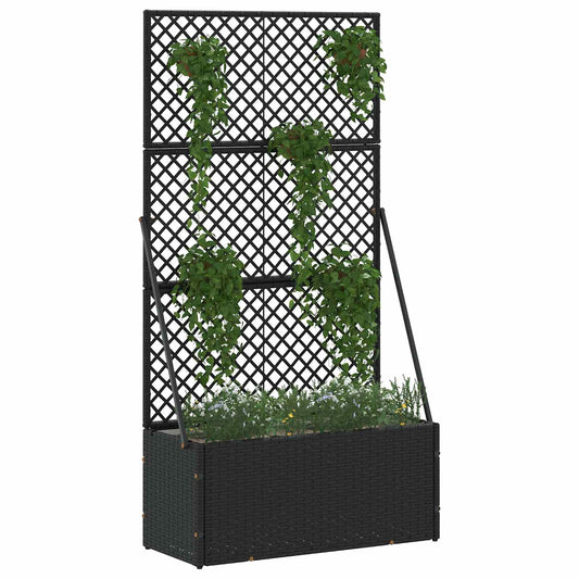 Vaso de Jardim Preto 70 x 30 x 135 cm Metal