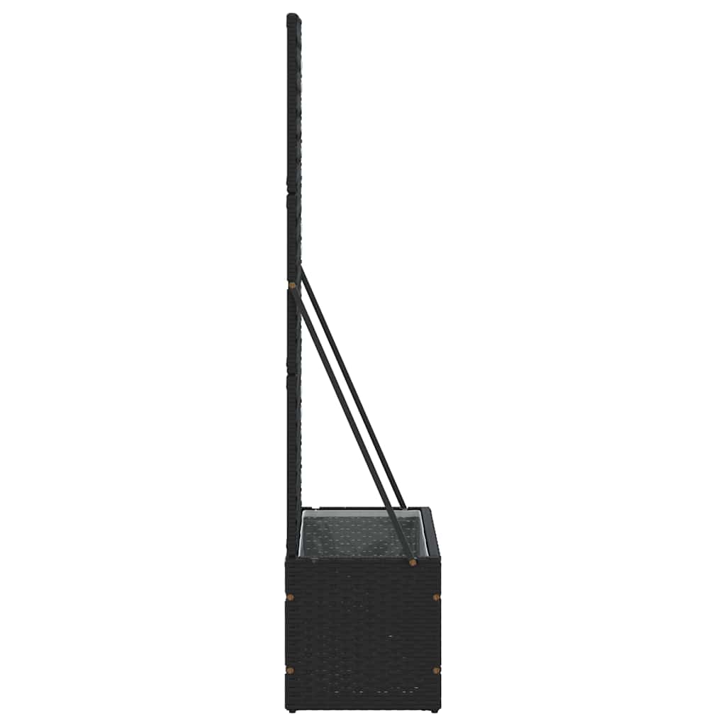 Floreira Preto 70 x 30 x 135 cm Metal