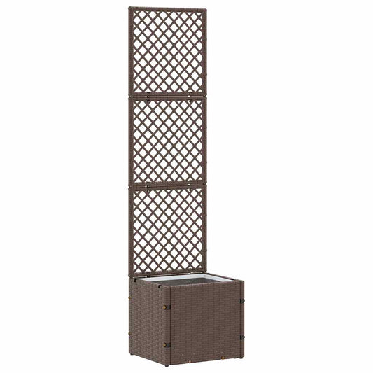 Floreira Castanho 35 x 30 x 135 cm Metal