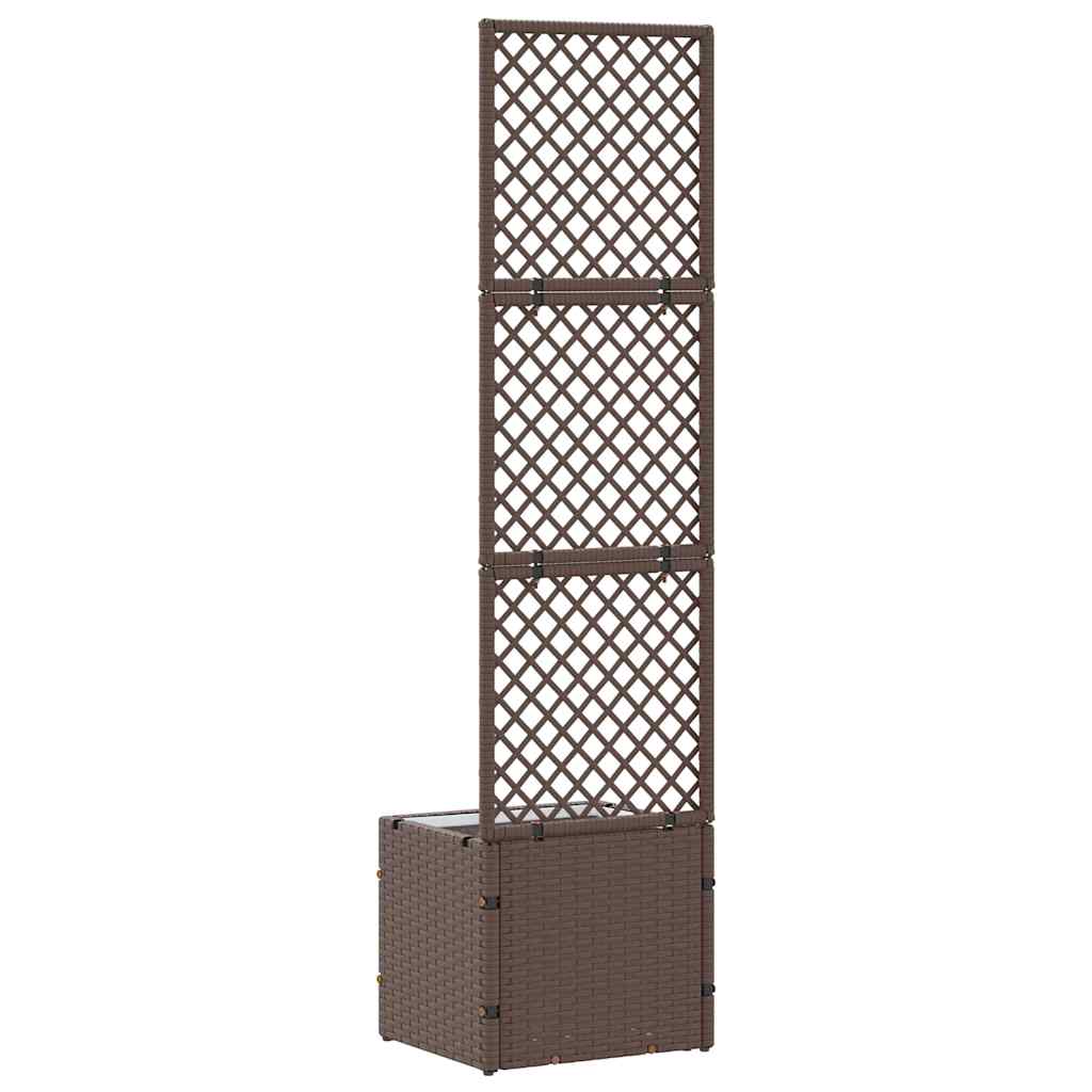 Floreira Castanho 35 x 30 x 135 cm Metal
