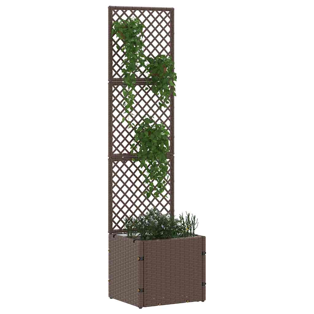 Floreira Castanho 35 x 30 x 135 cm Metal
