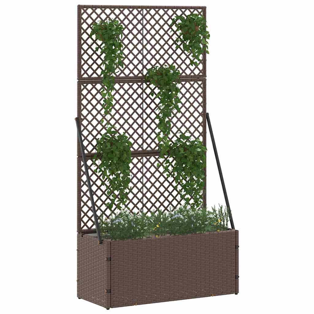 Floreira Castanho 70 x 30 x 135 cm Metal