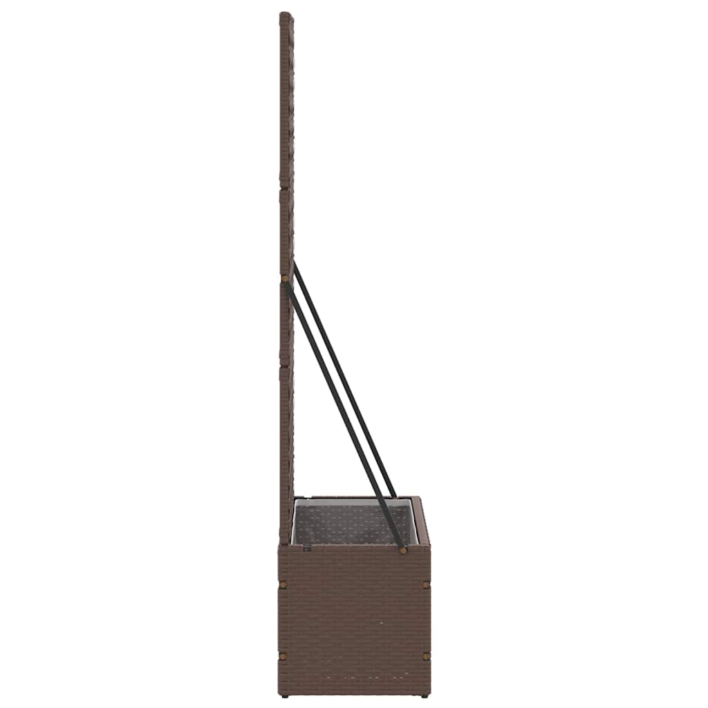 Floreira Castanho 70 x 30 x 135 cm Metal