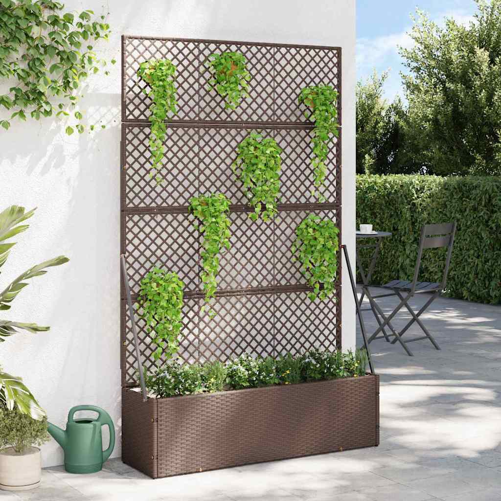 Floreira Castanho 105 x 30 x 170 cm Metal