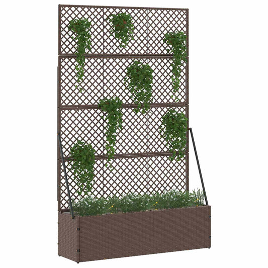 Vaso de Jardim Castanho 105 x 30 x 170 cm Metal