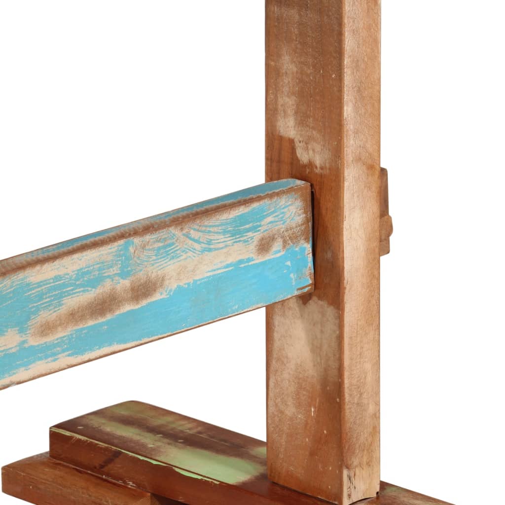 Mesa de jantar 110x55x78 cm madeira recuperada maciça