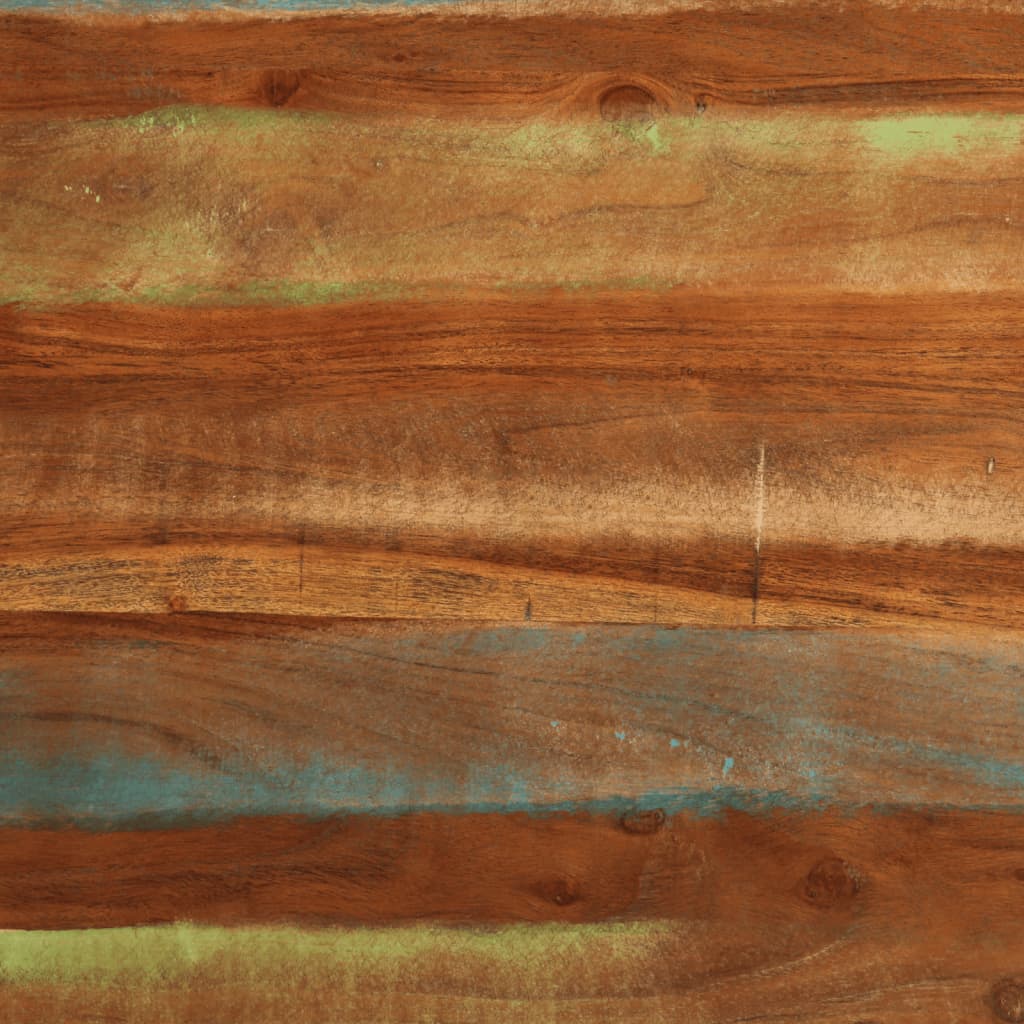 Mesa de jantar 110x55x78 cm madeira recuperada maciça