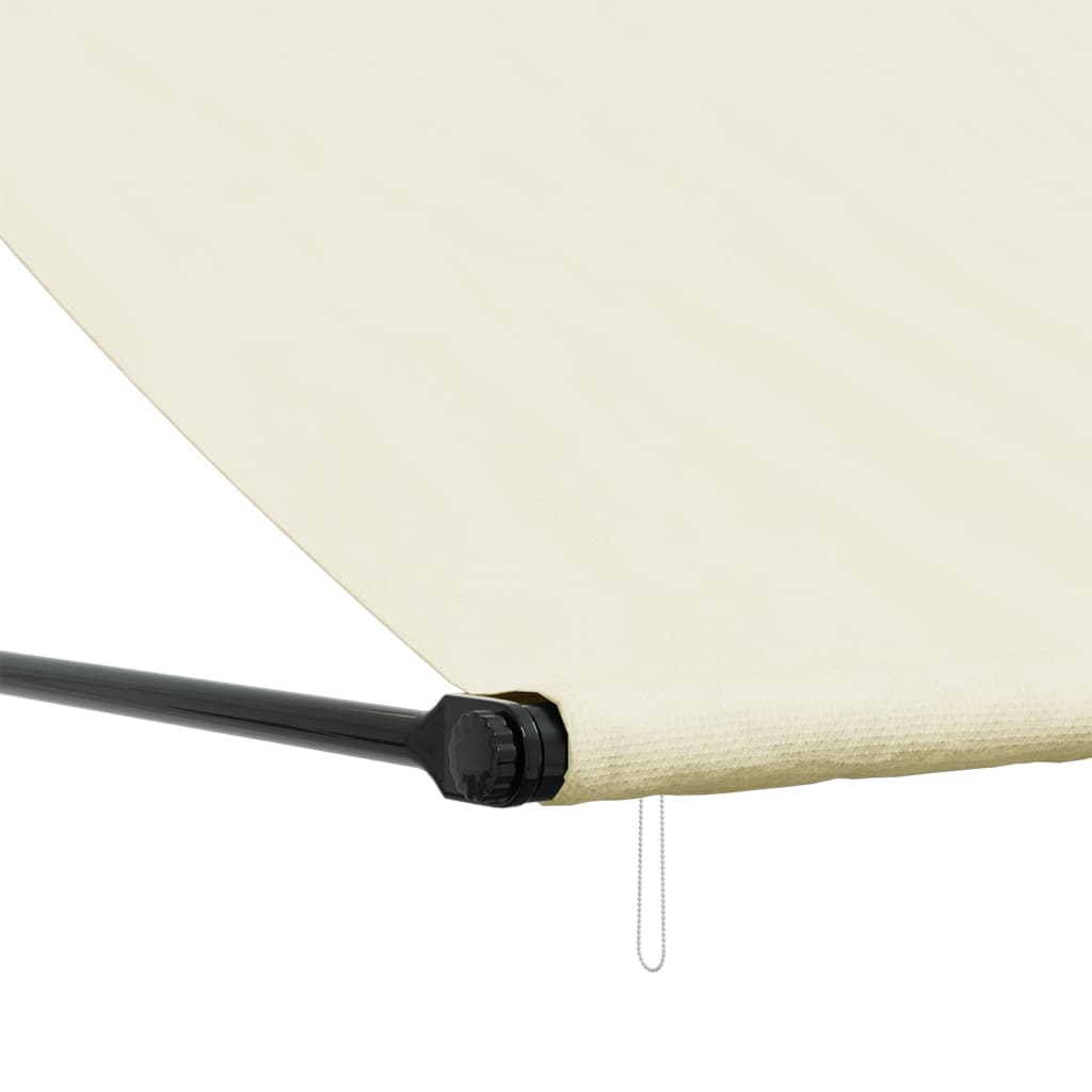Toldo retrátil 200x150 cm tecido e aço cor creme