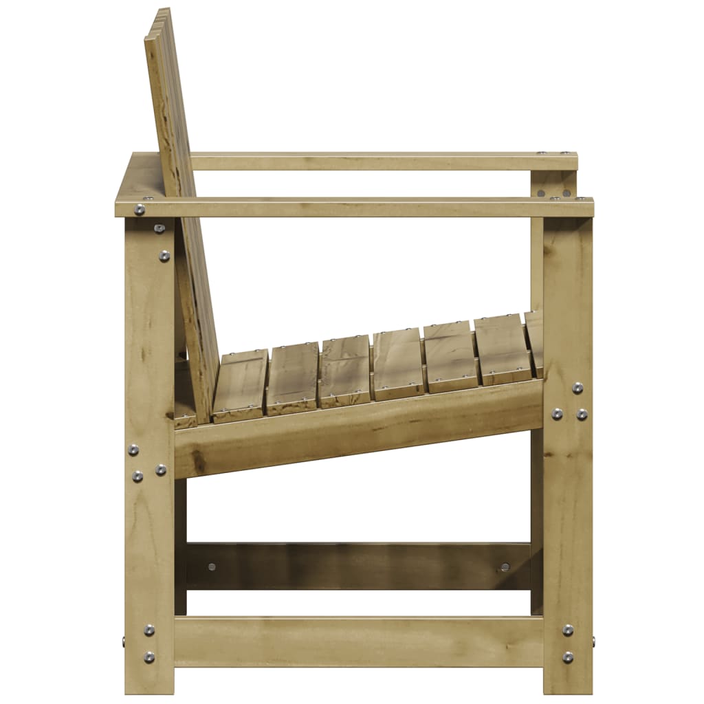 3 pcs conjunto lounge de jardim madeira de pinho impregnada