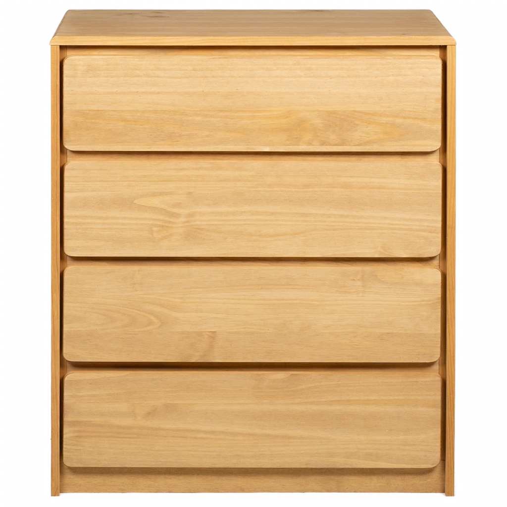Cómoda SAUDA 76,5x39x91 cm madeira de pinho maciça cor carvalho