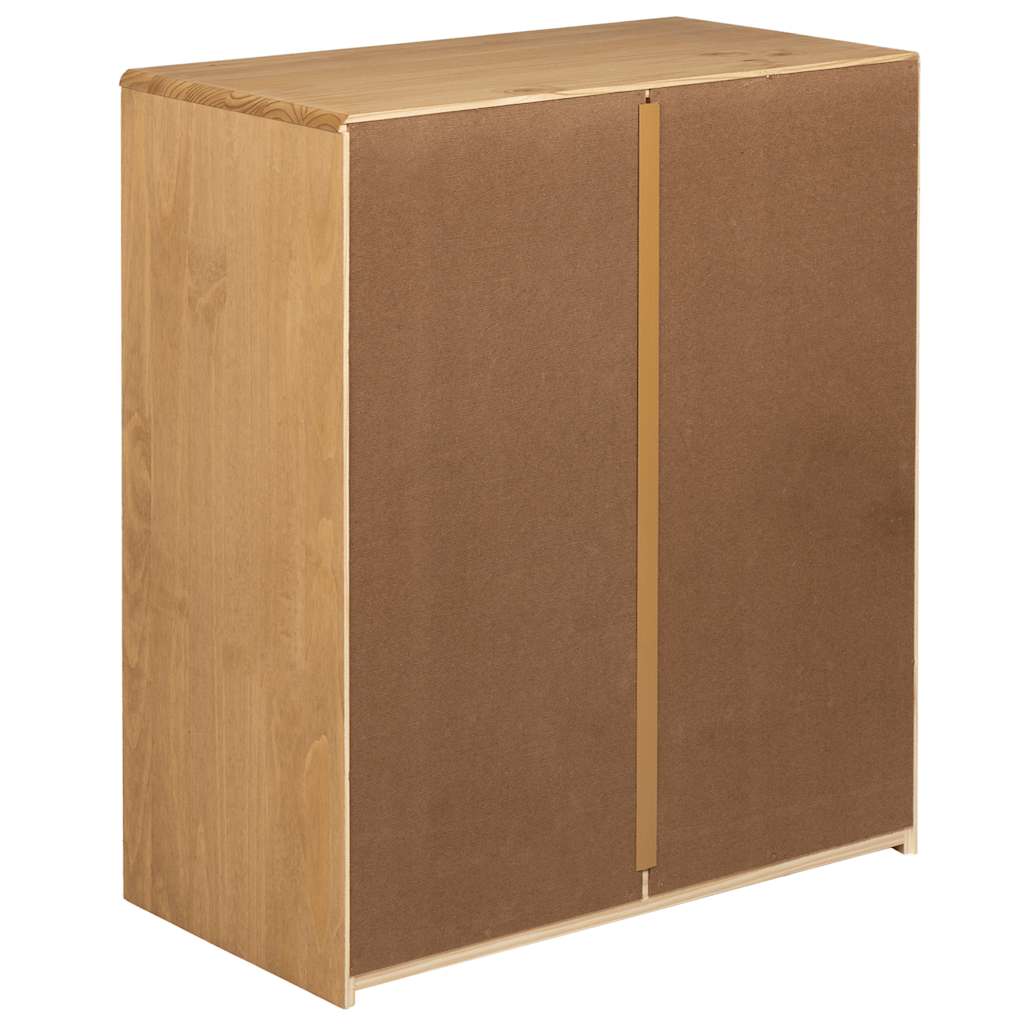 Cómoda SAUDA 76,5x39x91 cm madeira de pinho maciça cor carvalho