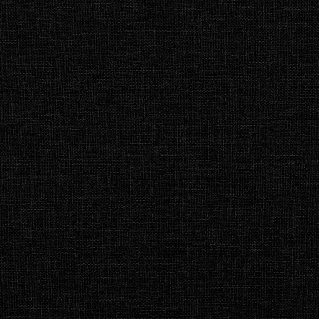 Apoio de pés 77x55x31 cm tecido preto