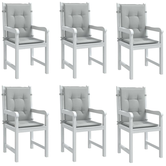 Almofadões lombares cadeiras 6pcs 100x50x4 cm mesclado tecido