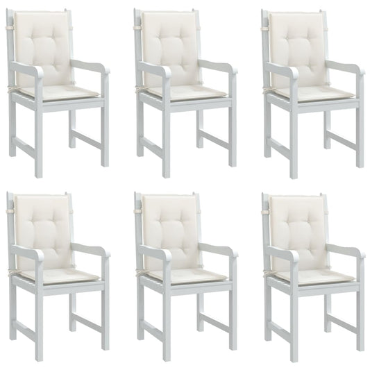 Almofadões lombares p/ cadeiras 6pcs 100x50x4cm mesclado tecido