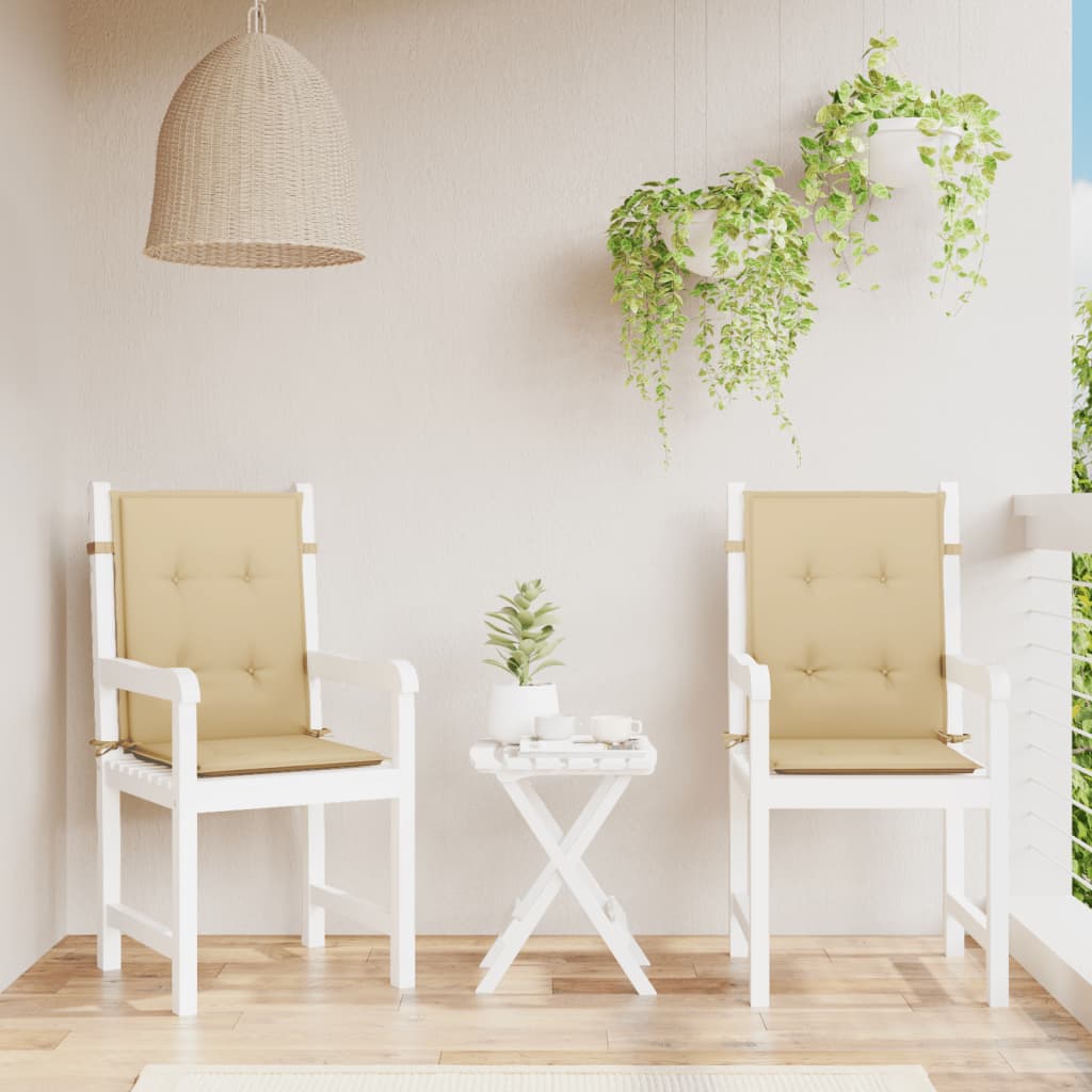 Almofadões lombares p/ cadeiras 2pcs 100x50x4cm mesclado tecido