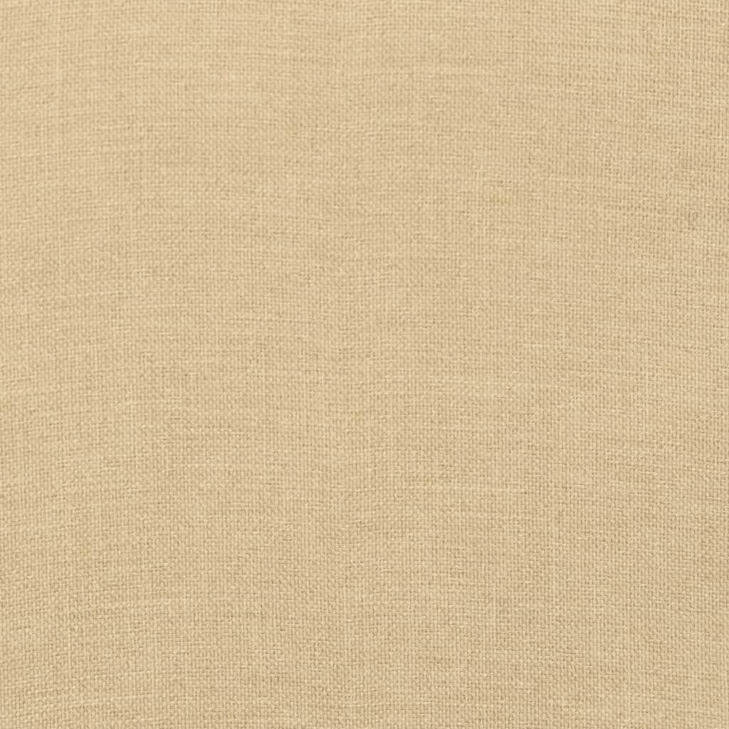 Almofadões banco jardim 2pcs 100x50x7cm mesclado tecido bege