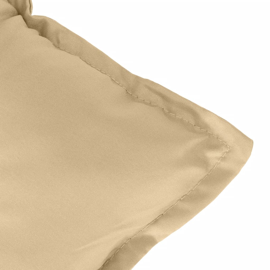 Almofadões banco jardim 2pcs 120x50x7 cm mesclado tecido bege