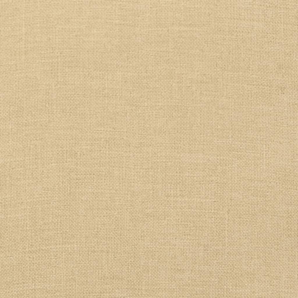 Almofadões banco jardim 2pcs 200x50x7cm mesclado tecido bege