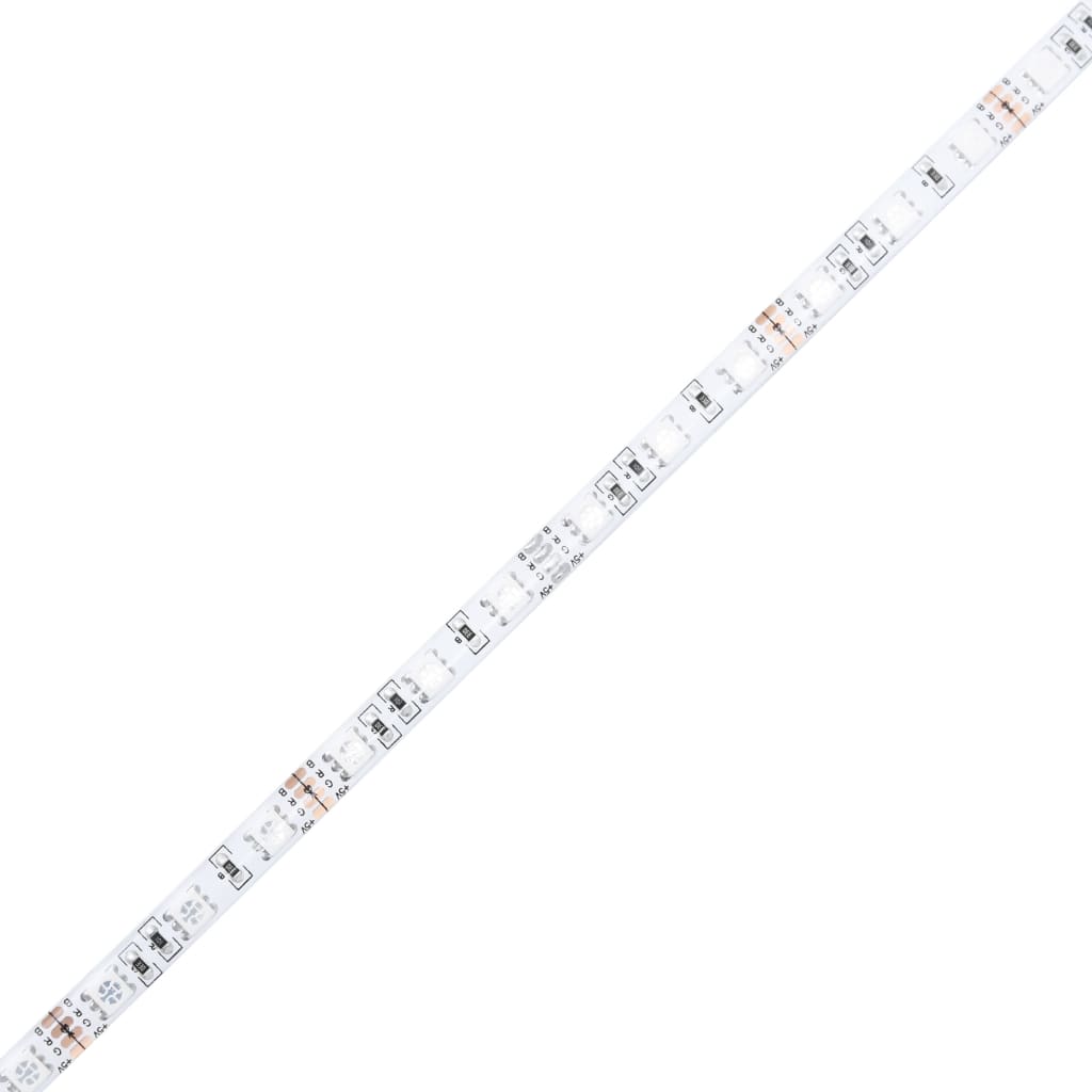 Armário de cabeceira com luzes LED 160x17x102 cm branco