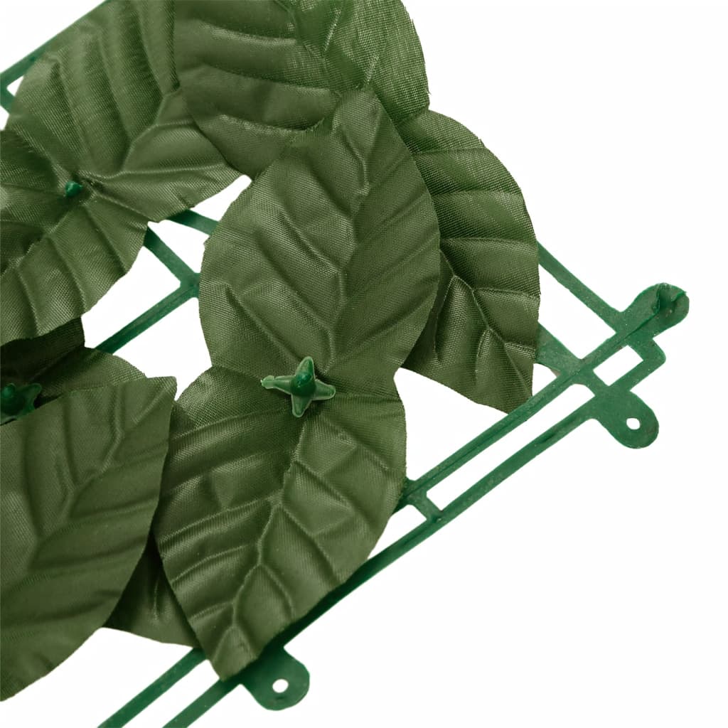 Tela de varanda com folhas verde-escuras 200x75 cm