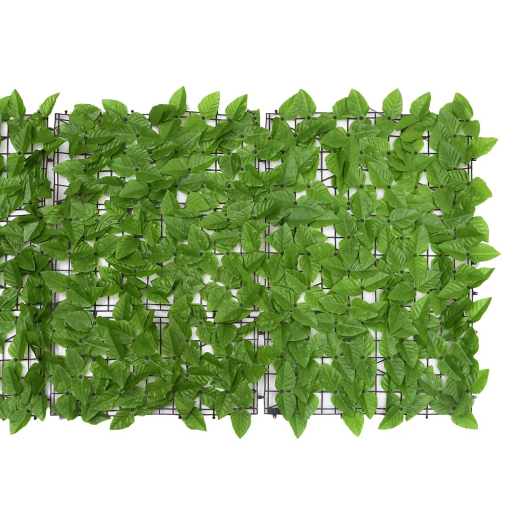 Tela de varanda com folhas verdes 200x75 cm