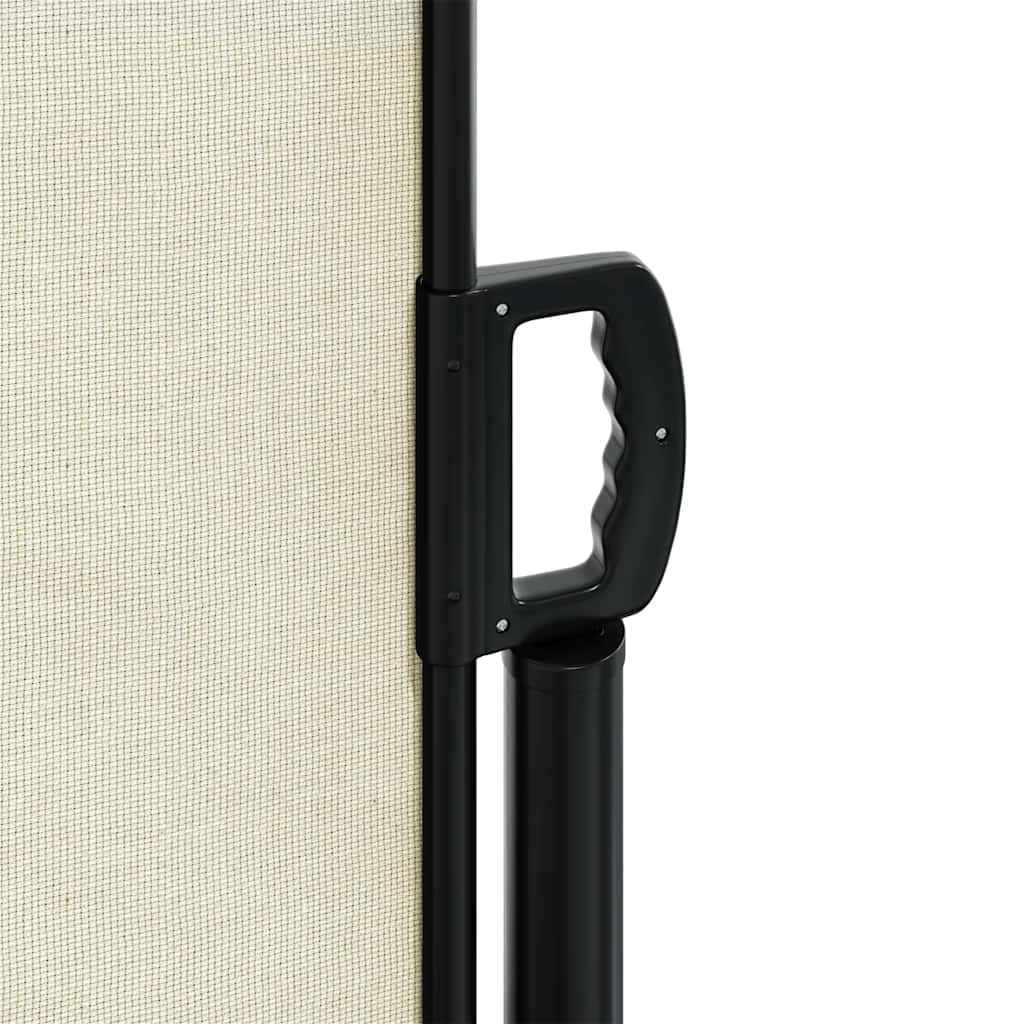 Toldo lateral retrátil 160x600 cm cor creme