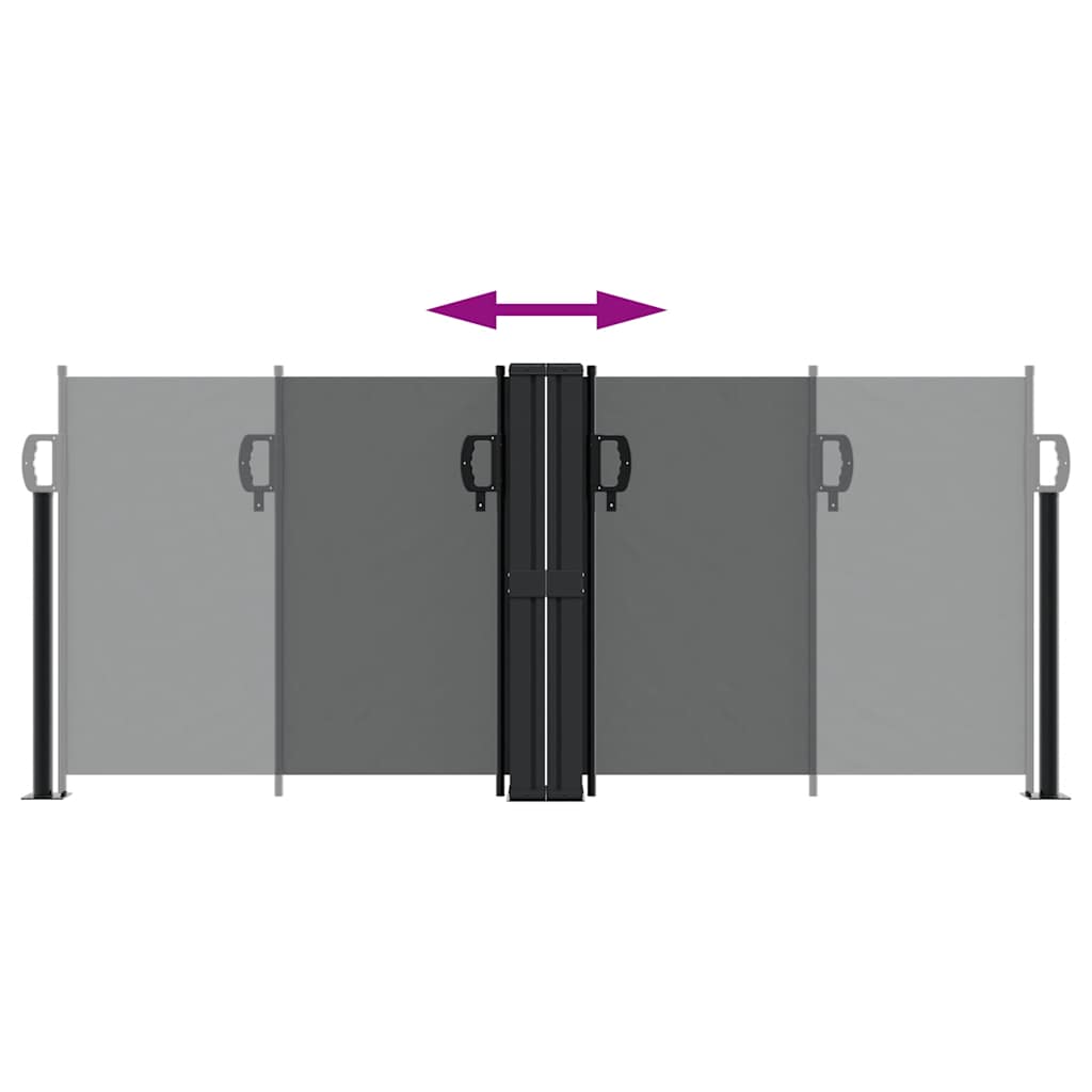 Toldo lateral retrátil 100x600 cm antracite