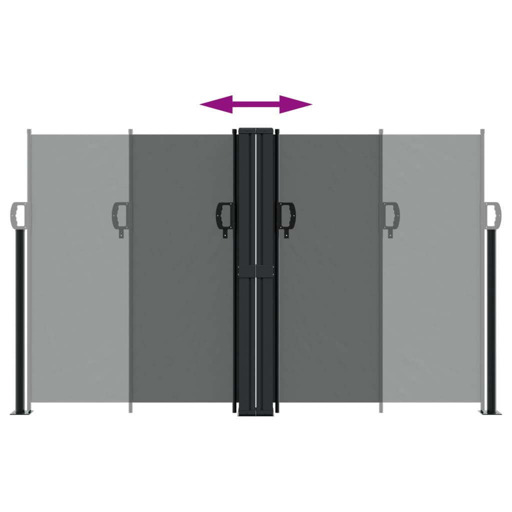 Toldo lateral retrátil 140x600 cm antracite