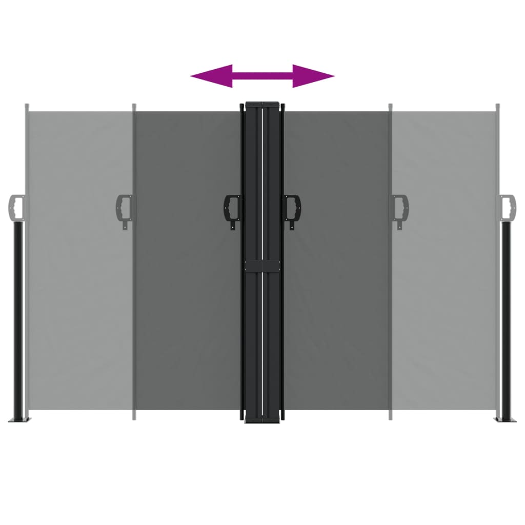 Toldo lateral retrátil 160x600 cm antracite