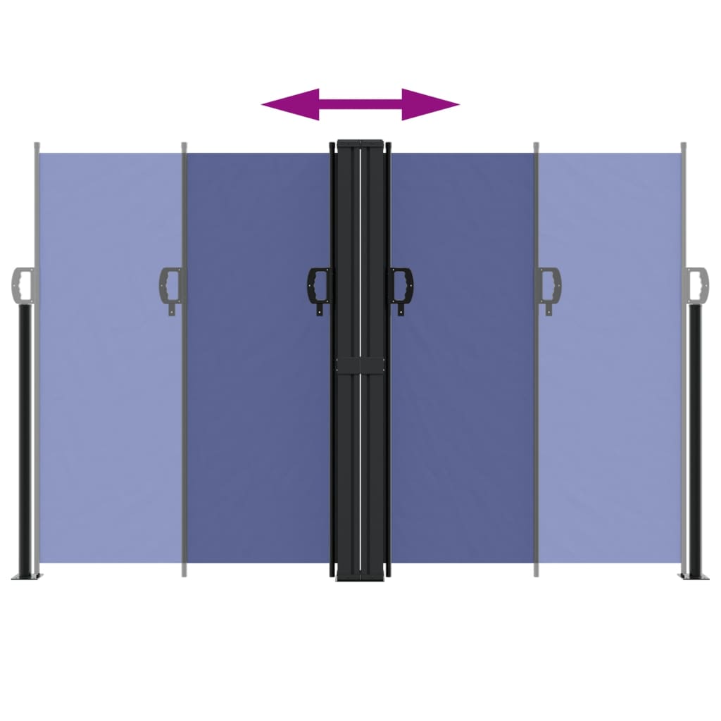 Toldo lateral retrátil 160x1000 cm azul