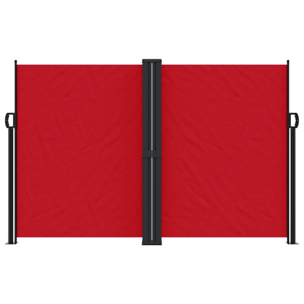 Toldo lateral retrátil 160x1000 cm vermelho