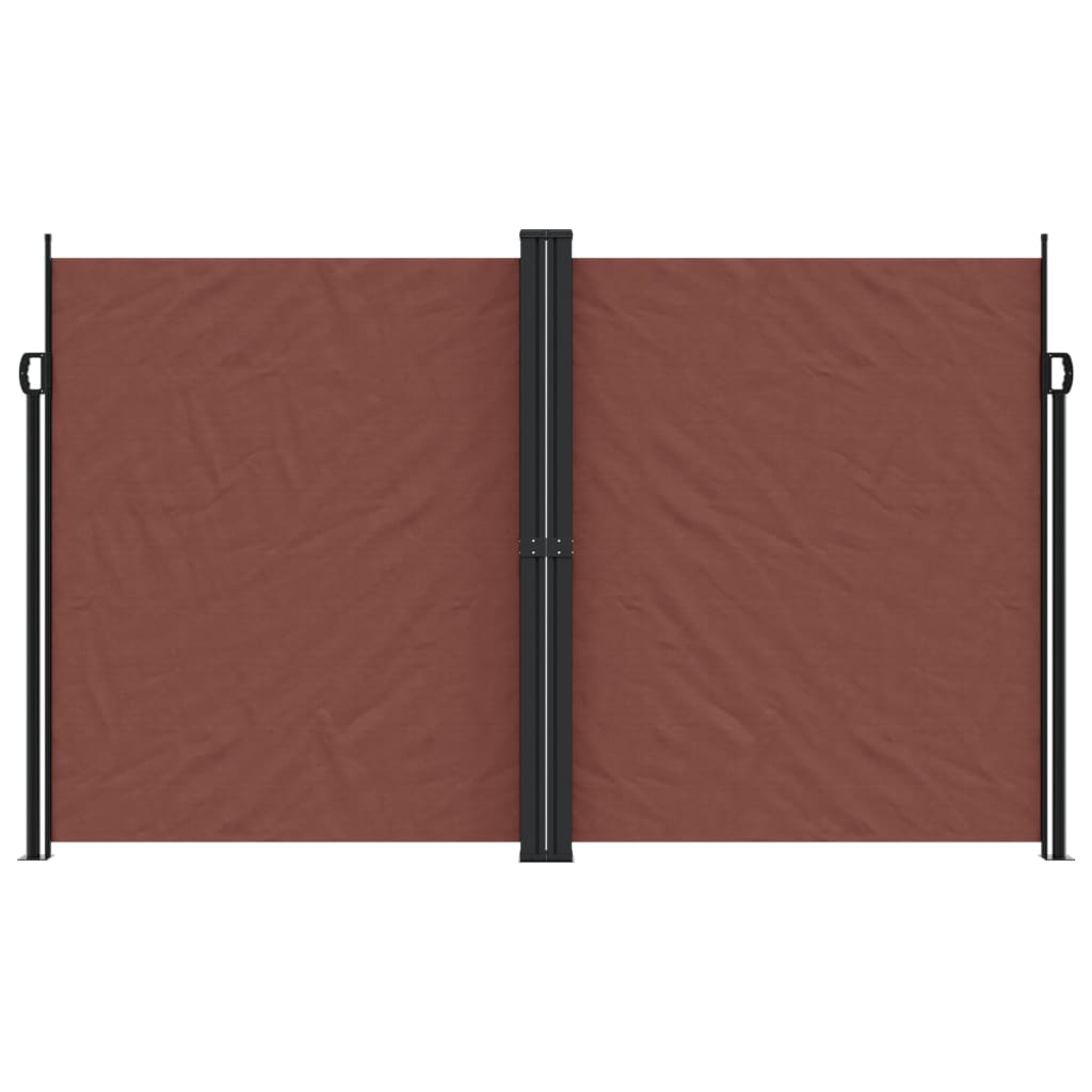 Toldo lateral retrátil 200x1000 cm castanho