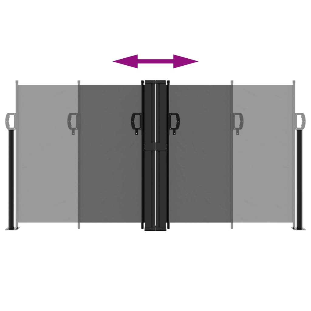 Toldo lateral retrátil 120x1200 cm antracite